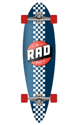 RAD CHECKER STRIPE PINTAIL 9&quot; CRUISER