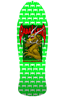 CABALLERO STREET SPOON REISSUE GREEN/WHITE 9.625&quot; DECK