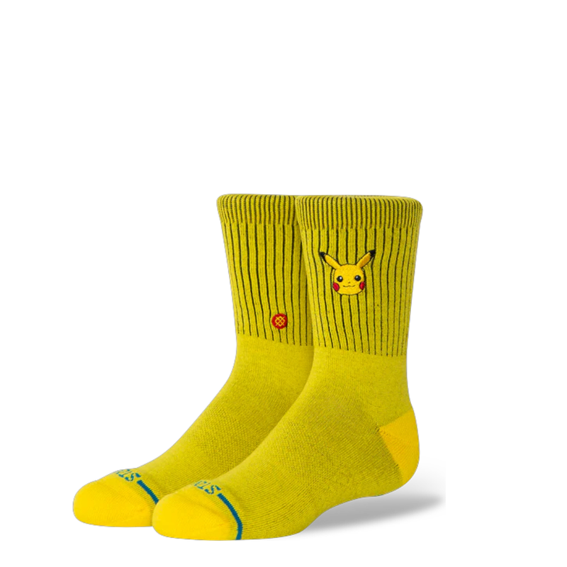 KIDS POKÉMON x STANCE PIKACHU CREW SOCKS