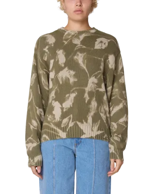 W LEAVES CREW SWEATER