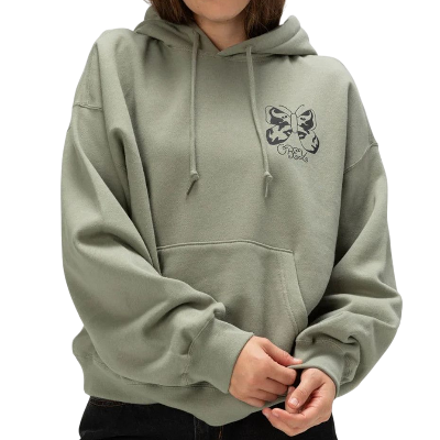 W BUTTERFLY BAGGY RELAXED HOODIE