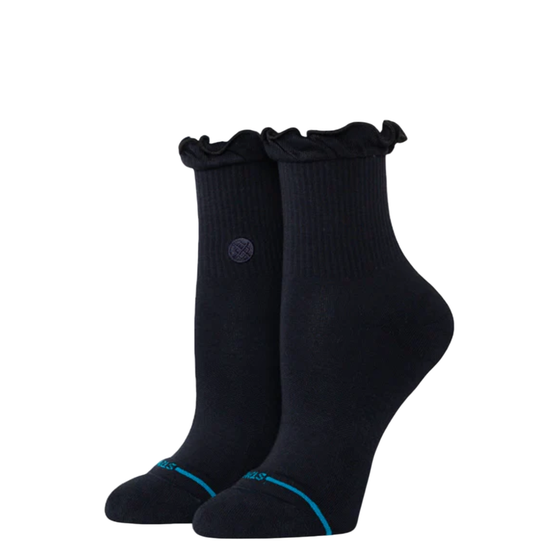 WOMENS RUFFLE ICON QUARTER SOCKS