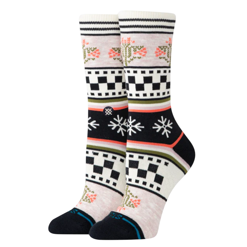 WOMENS WINTER BLOOM CREW SOCKS
