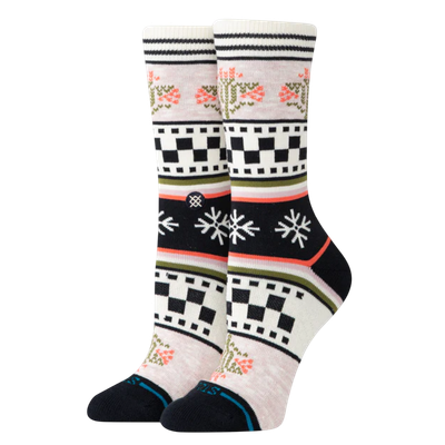 WOMENS WINTER BLOOM CREW SOCKS