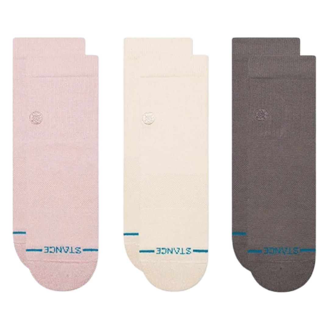 WOMENS ICON QUARTER SOCK 3 PACK