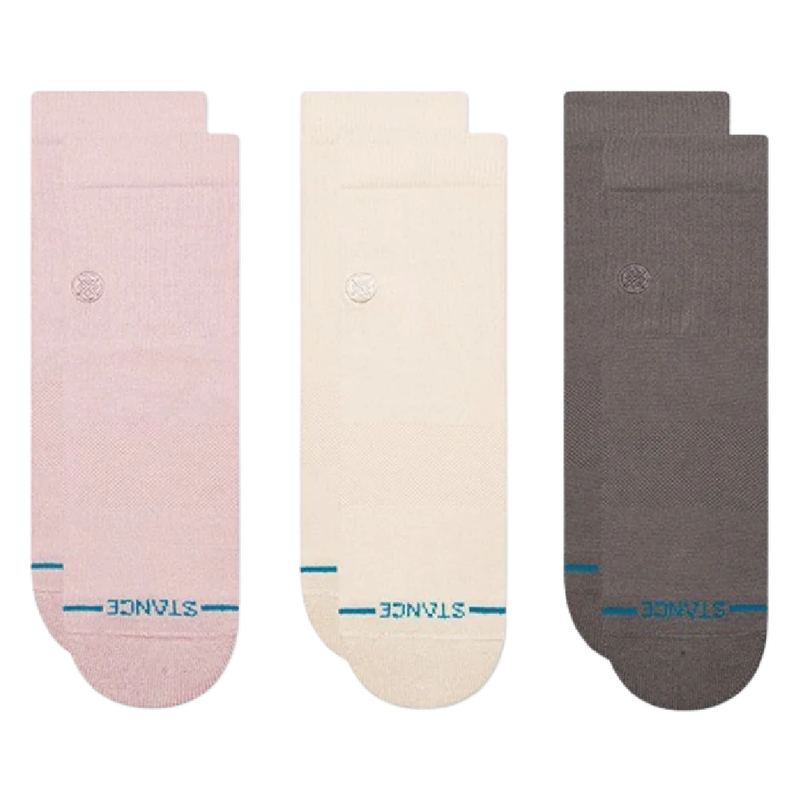 WOMENS ICON QUARTER SOCK 3 PACK