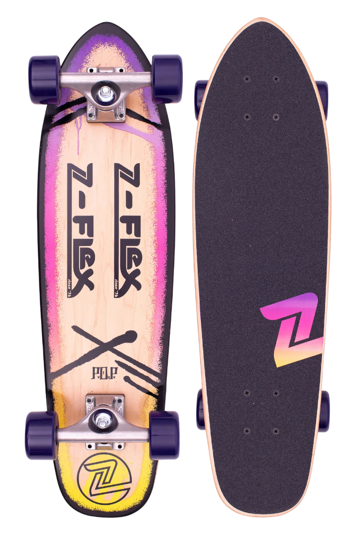 P.O.P 27&quot; PURPLE FADE CRUISER SKATEBOARD