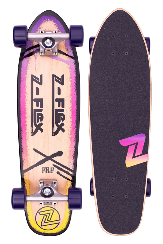 P.O.P 27&quot; PURPLE FADE CRUISER SKATEBOARD