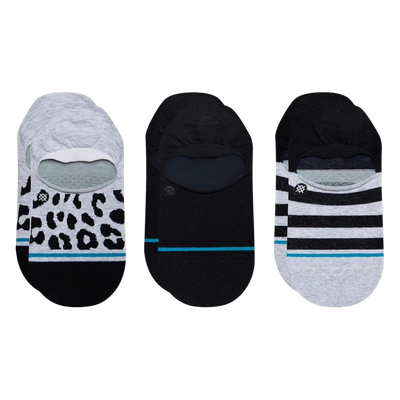 WOMENS SPOT ON NO SHOW SOCKS 3 PACK