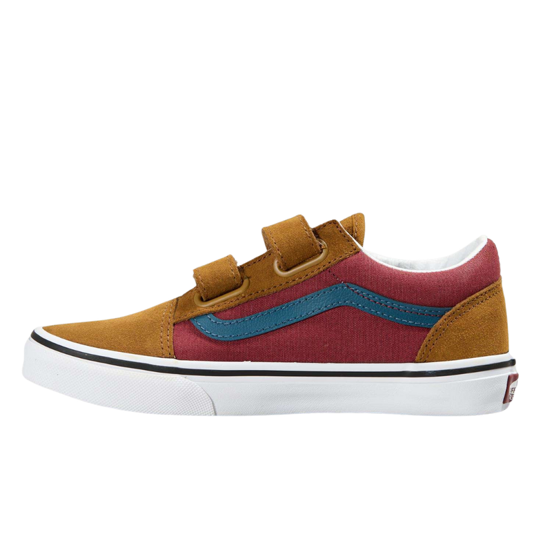 KIDS OLD SKOOL V COLOR BLOCK MULTI/TRUE WHITE