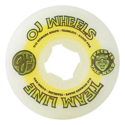 TEAM LINE WHEELS 54MM / 99A YELLOW/GREEN
