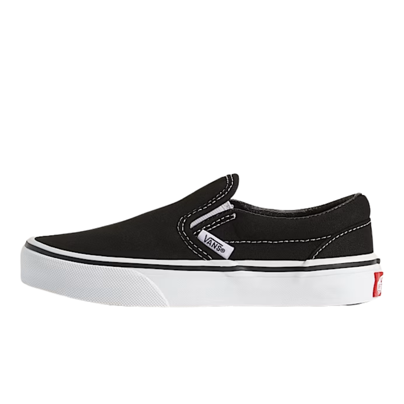 KIDS CLASSIC SLIPON BLACK/TRUE WHITE