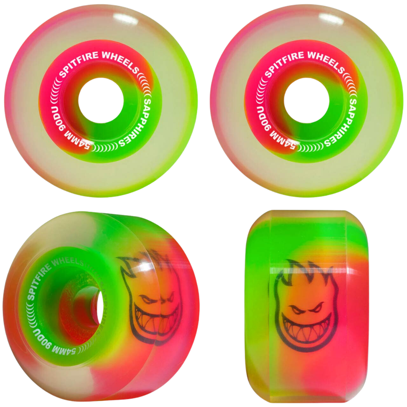 SAPPHIRE PINK GREEN 54MM / 90A WHEELS