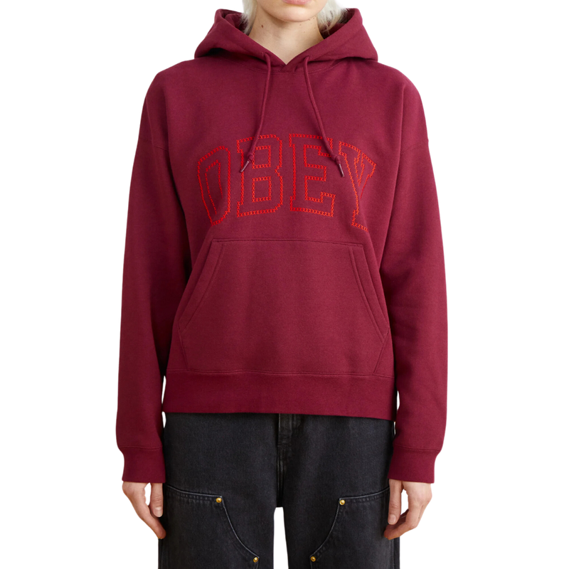 WOMENS CROSS STITCH COLLEGIATE HOODED FLEECE