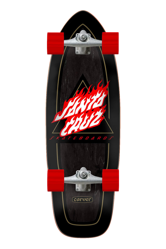 FLAMED NOT A DOT CUT BACK CARVER 9.75" SURFSKATE
