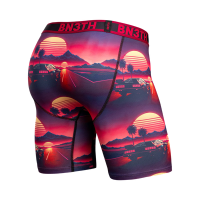 PRO FLEX MAX BOXER BRIEF SUNSET RACING - CERISE