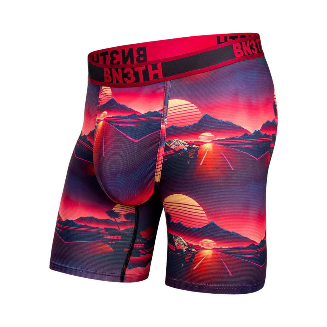 PRO FLEX MAX BOXER BRIEF SUNSET RACING - CERISE