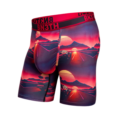 PRO FLEX MAX BOXER BRIEF SUNSET RACING - CERISE