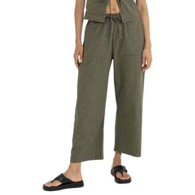 LOUISE CHECK DRAWSTRING PANT