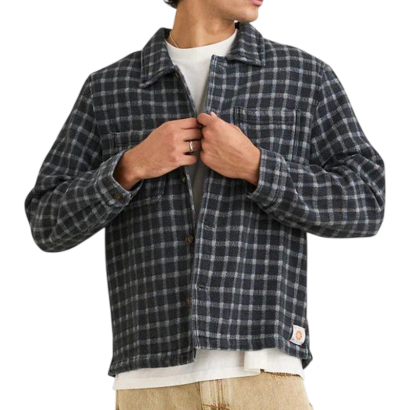 JACQUARD CHECK LS SHIRT