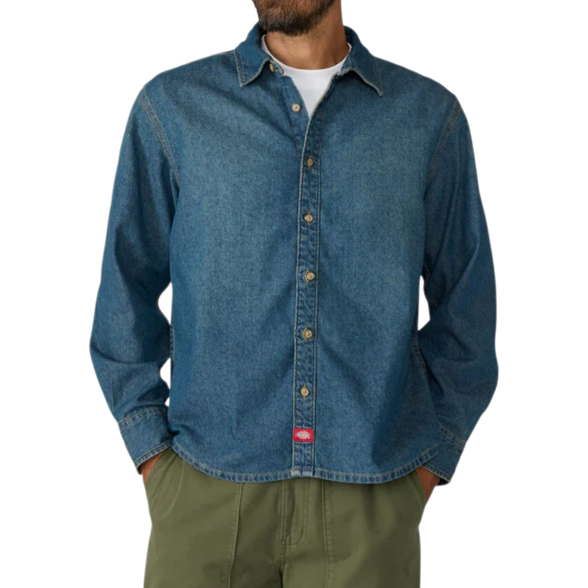 LIGHTWEIGHT DENIM L/S SHIRT