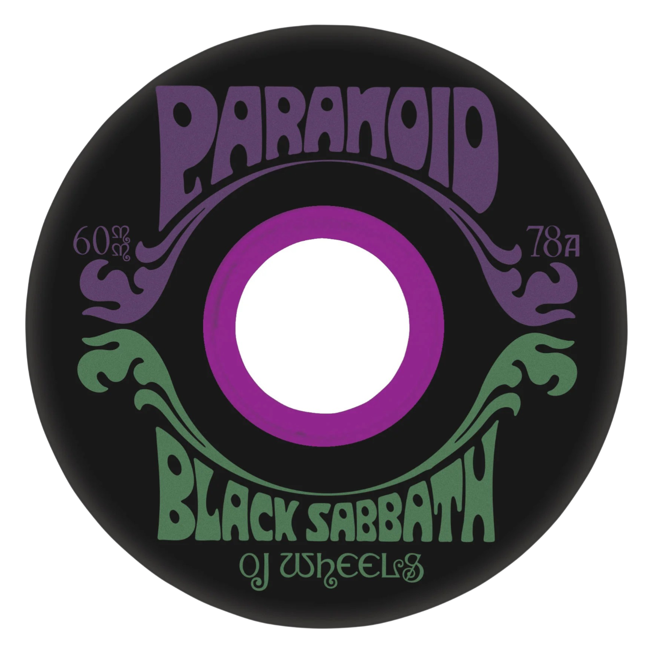 BLACK SABBATH PARANOID SUPER JUICE BLACK 60MM / 78A