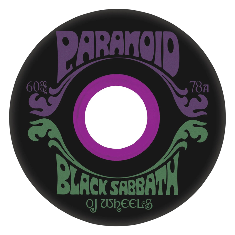 BLACK SABBATH PARANOID SUPER JUICE BLACK 60MM / 78A
