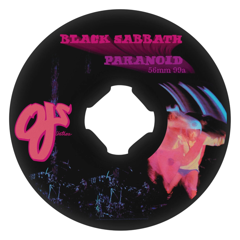BLACK SABBATH PARANOID CHUBBIES BLACK 56MM / 99A