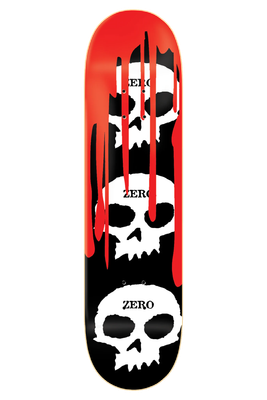 3 SKULL BLOOD BLACK 8.25" DECK