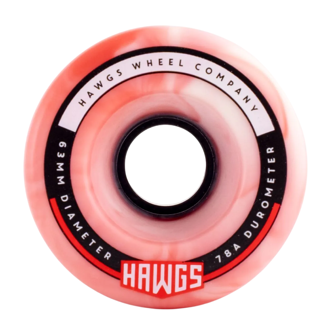 FATTY HAWGS PINK/WHITE 63MM / 78A