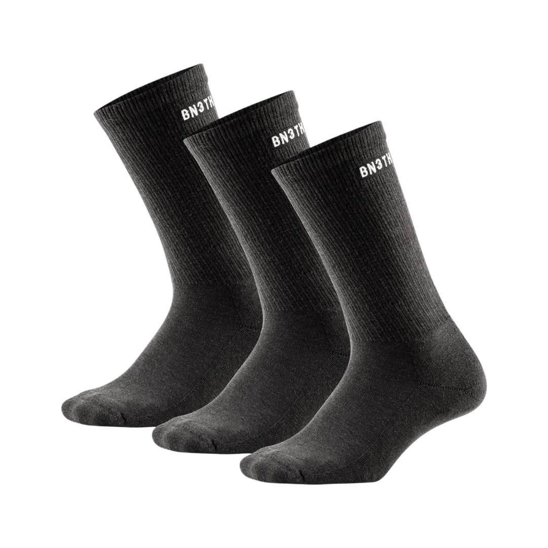 CLASSIC CREW SOCK 3PK BLACK