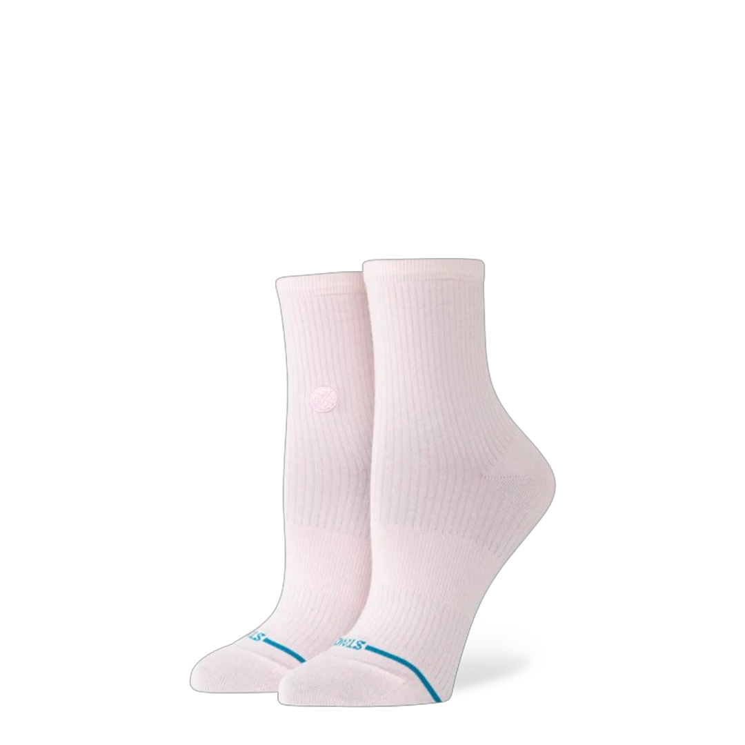 W FINE RIB QTR SOCKS