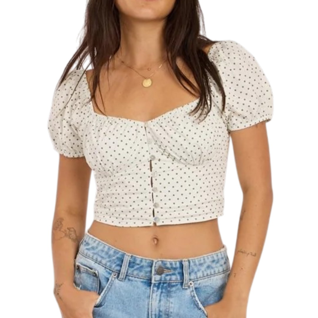 SUNDAZED SS WOVEN TOP