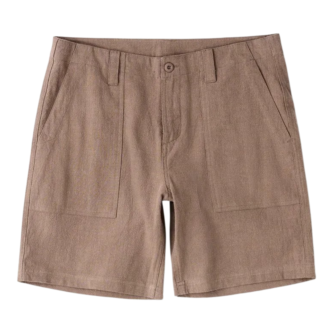 WORN PATH TEXTURED LINEN SHORT