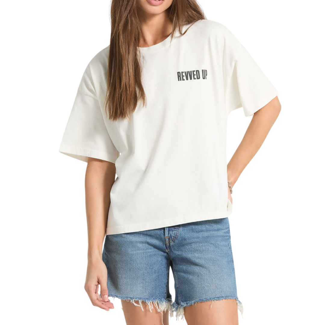 REVVED UP BOXY CREW TEE