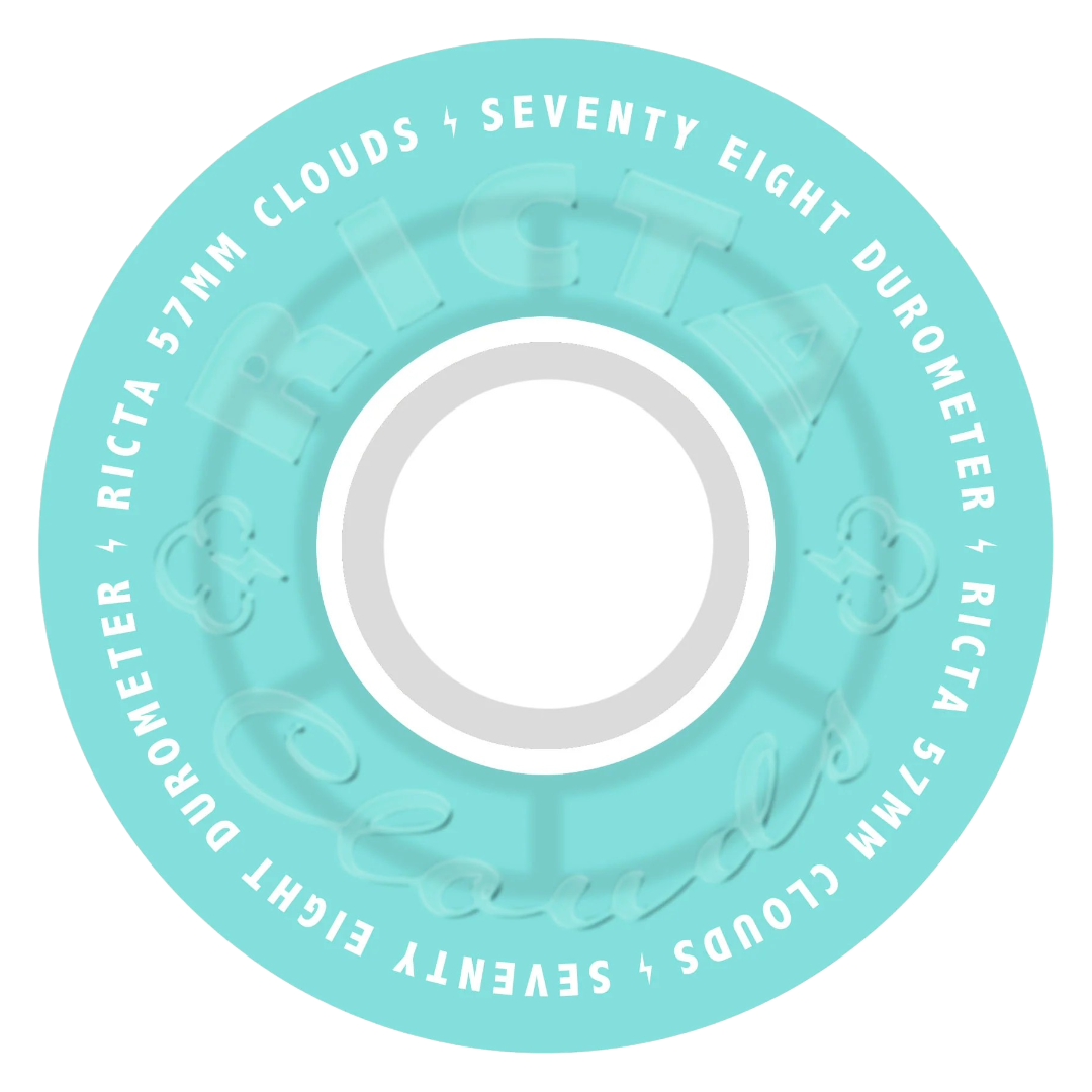 CLOUDS TRANSPARENT AQUA 57MM / 78A