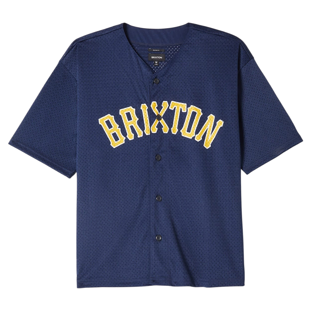 THE BRIXTON MESH BASEBALL JERSEY