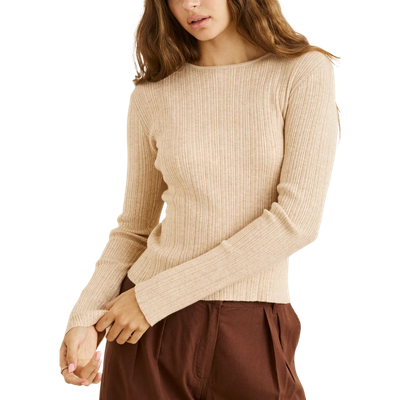 ESSENTIAL LS KNIT TOP