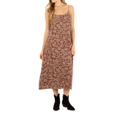 STUD FLORAL MIDI