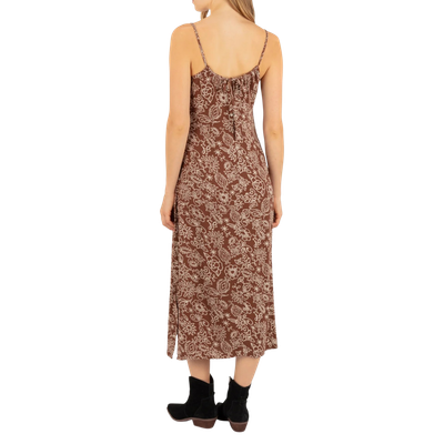 STUD FLORAL MIDI