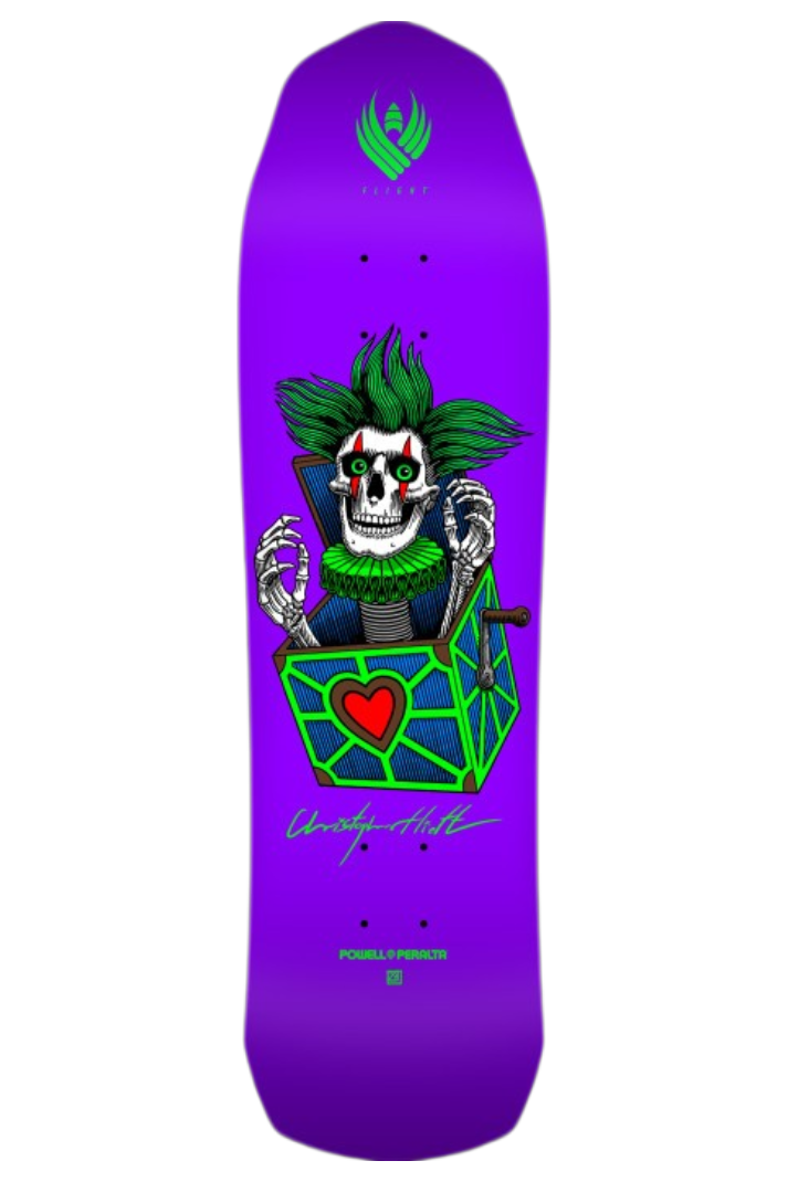 HIETT SKULL FLIGHT PURPLE 8.5" DECK