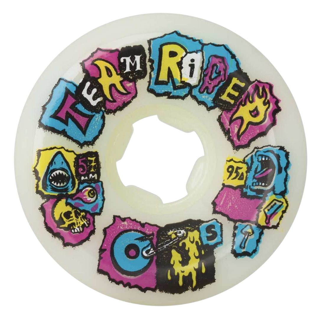 TEAM RIDER WHEELS 57MM / 95A WHITE