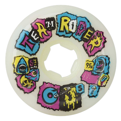TEAM RIDER WHEELS 57MM / 95A WHITE