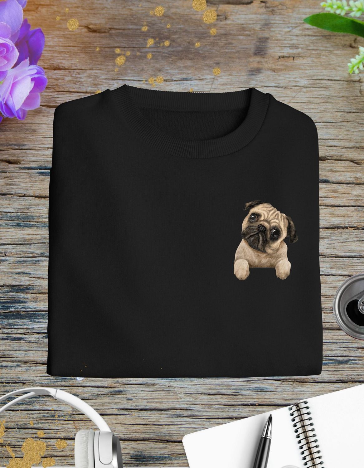 Camiseta Mini pug