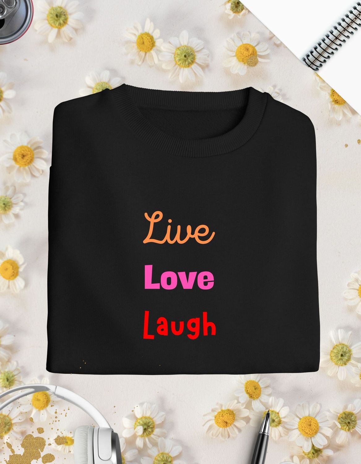 Camiseta Live, love, laugh
