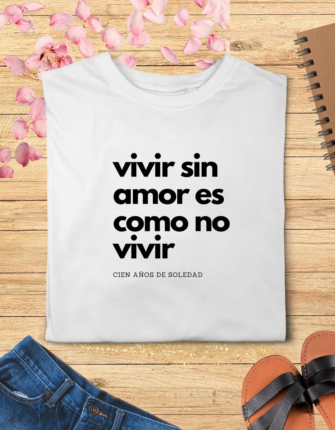 Camiseta Vivir sin amor