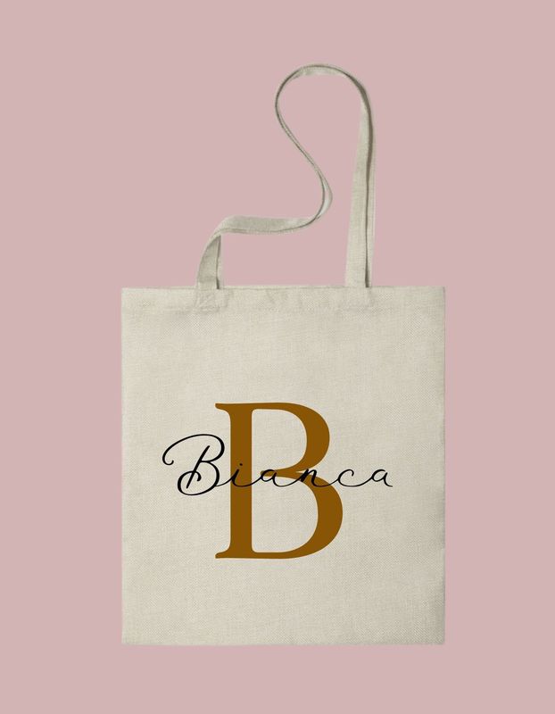 Tote bag Inicial y nombre personalizable