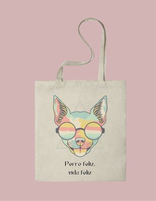 Tote bag Perro feliz