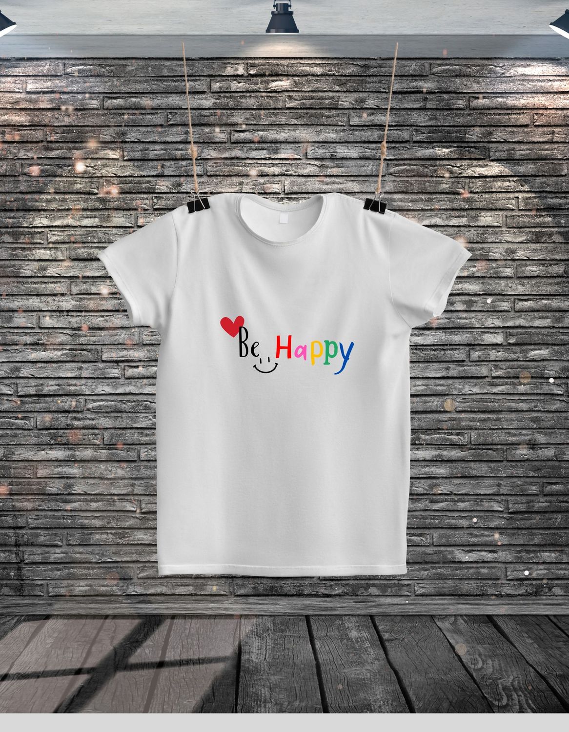 Camiseta Be happy