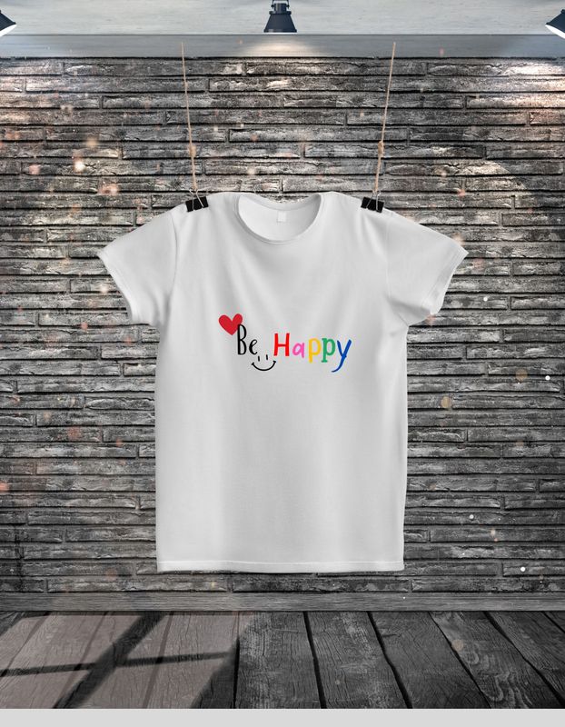 Camiseta Be happy